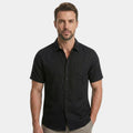 Armaxio | Cotton Men's Short-Sleeved Shirts Summer Solid
