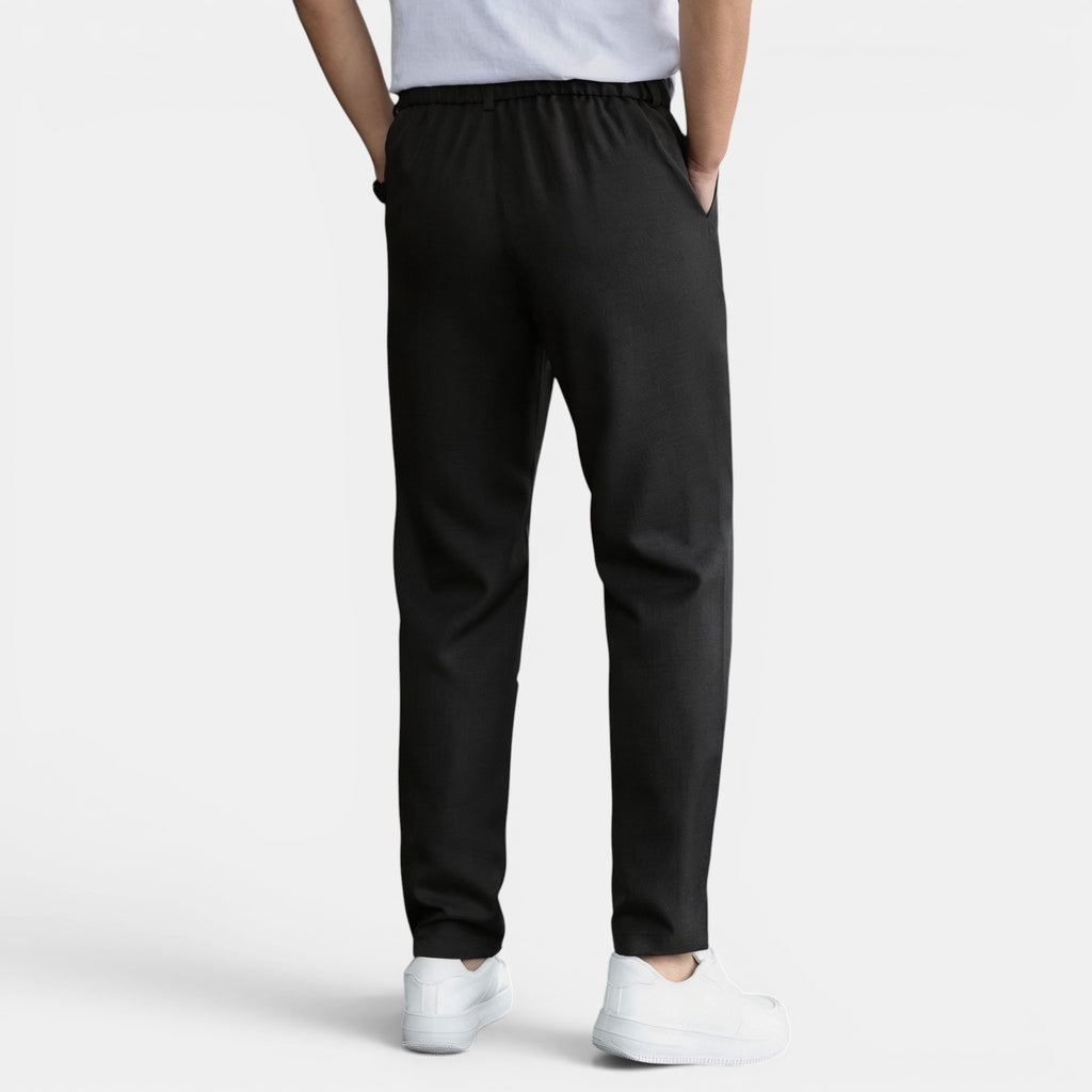 Armaxio | Men’s Double Pleated Casual Trousers Regular Fit Business Pants