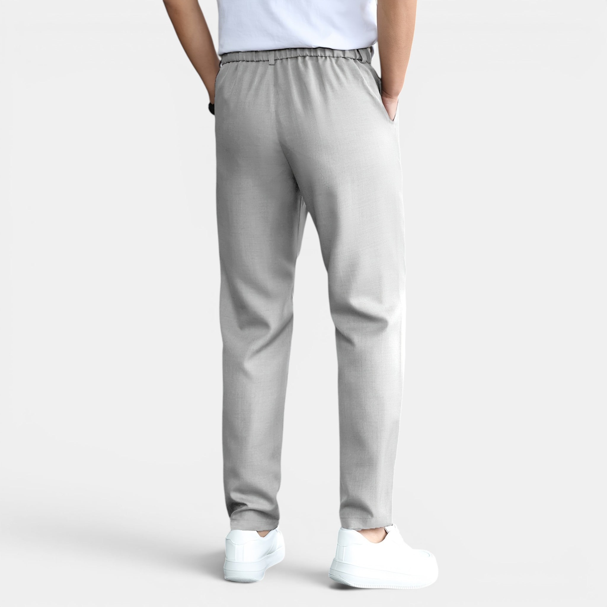Armaxio | Men’s Double Pleated Casual Trousers Regular Fit Business Pants