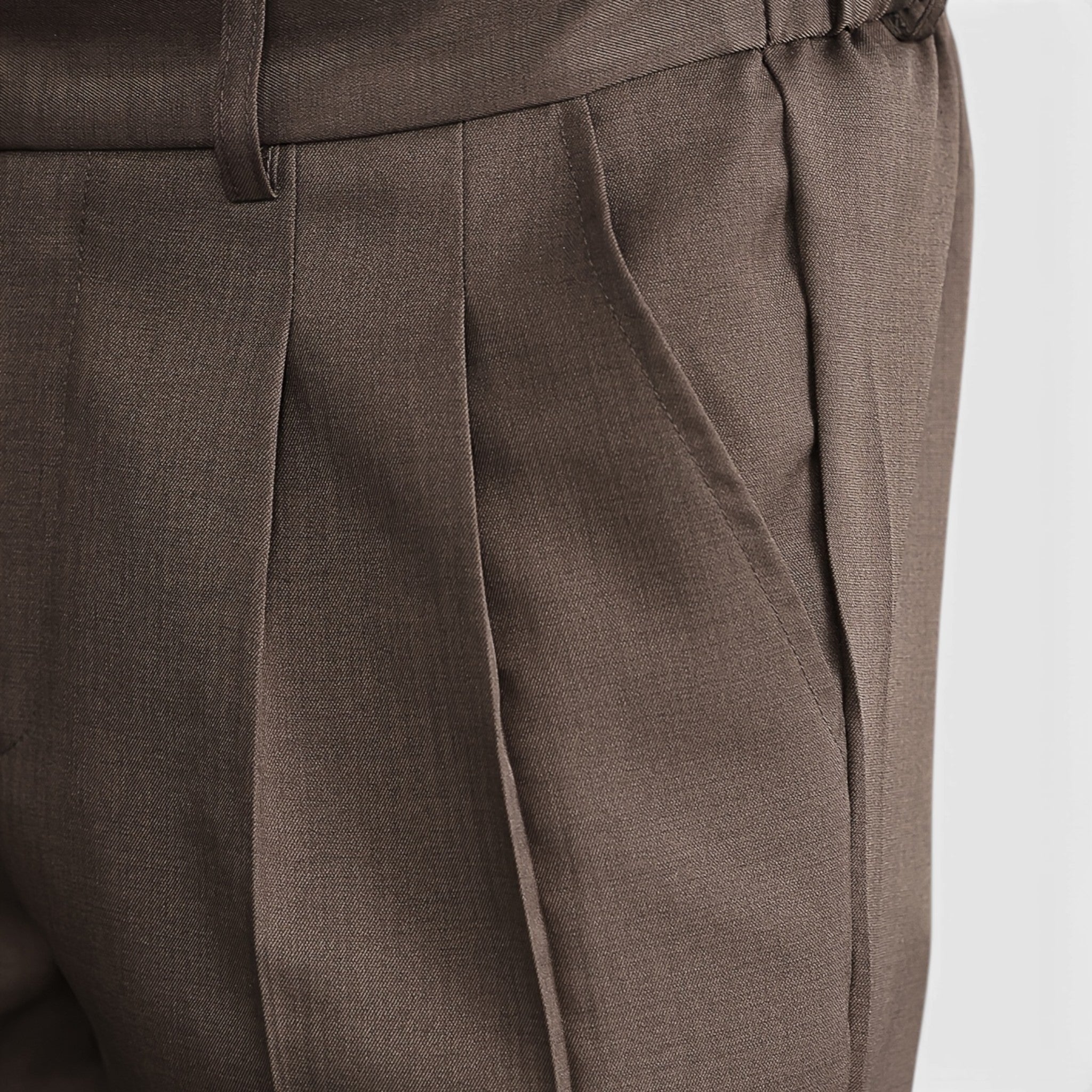Armaxio | Men’s Double Pleated Casual Trousers Regular Fit Business Pants