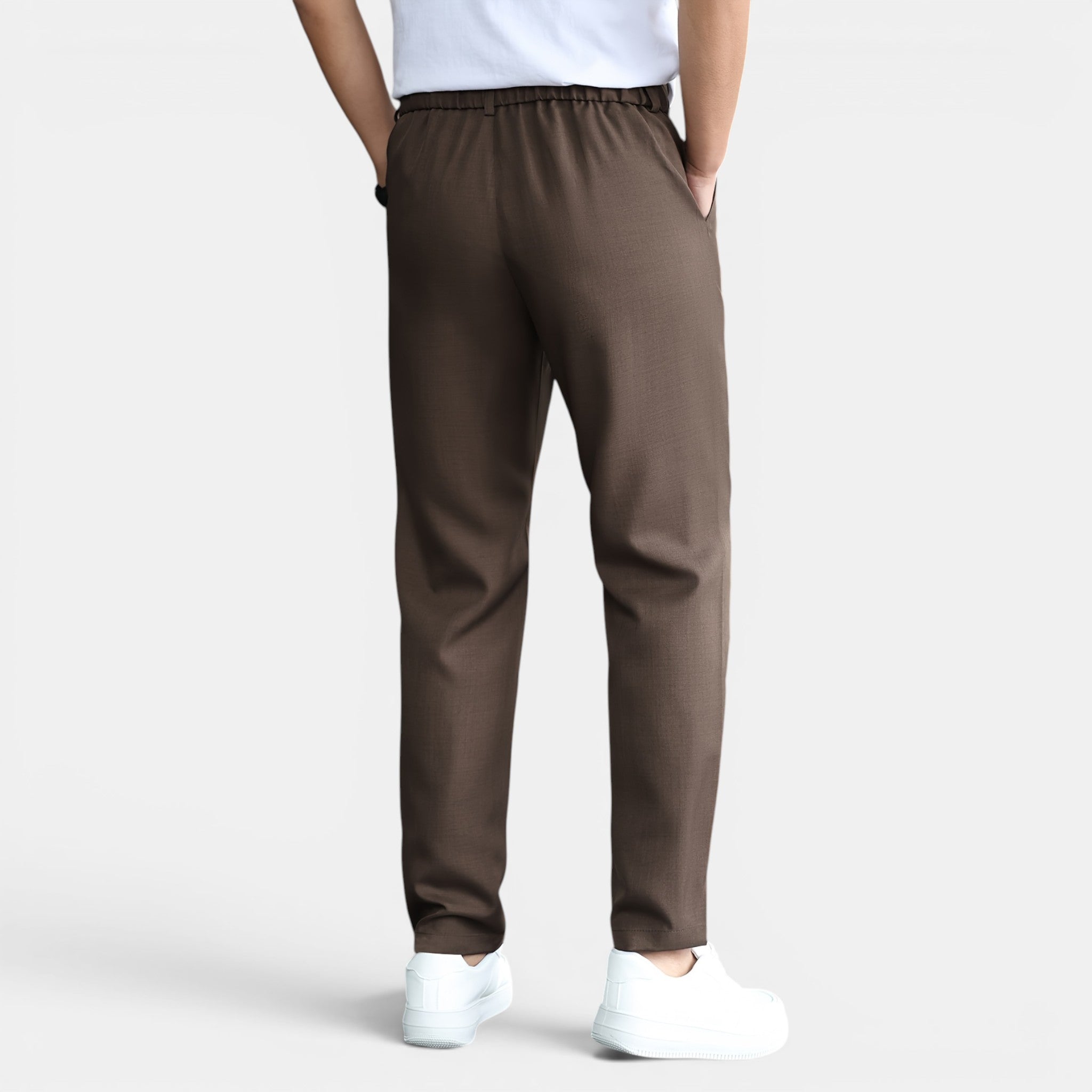 Armaxio | Men’s Double Pleated Casual Trousers Regular Fit Business Pants