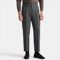 Armaxio | Men’s Herringbone Dress Trousers Slim Fit Vintage Pants