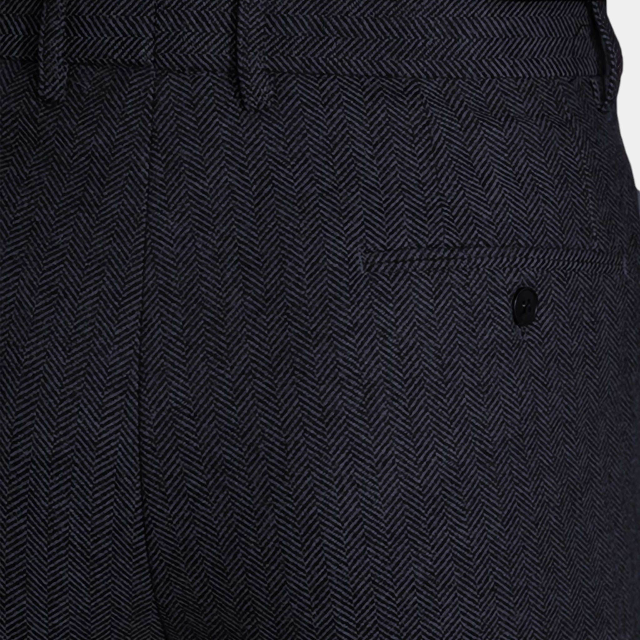 Armaxio | Men’s Herringbone Dress Trousers Slim Fit Vintage Pants