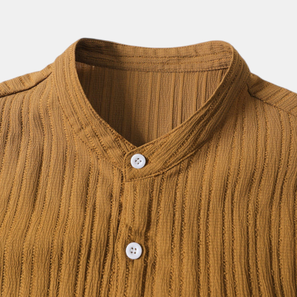 Armaxio | Men’s Striped Shirt and Pants Set Casual Summer 2 Piece