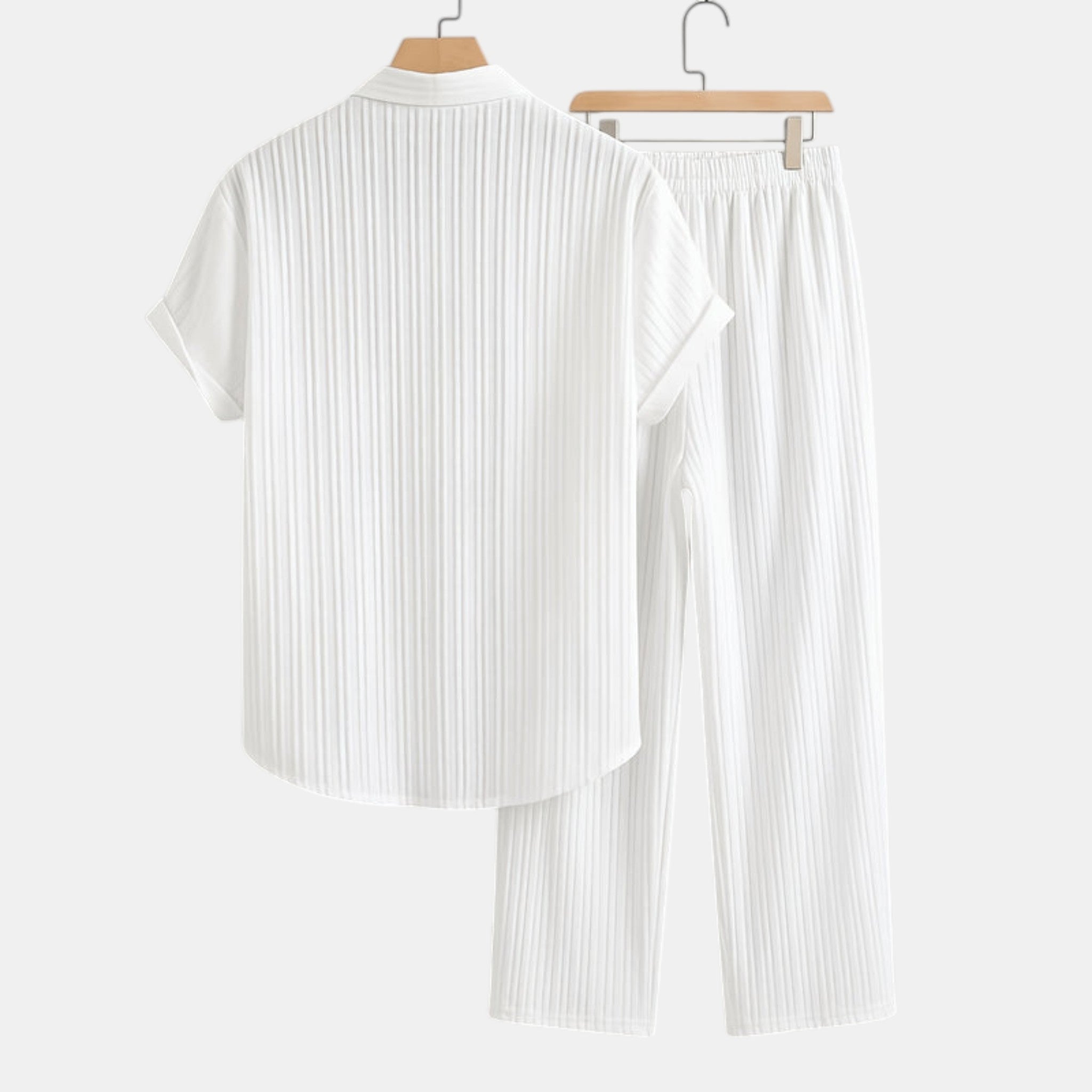 Armaxio | Men’s Striped Shirt and Pants Set Casual Summer 2 Piece