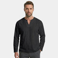 Armaxio | Men’s Linen Cotton Shirt Breathable Comfort Long Sleeve Casual Fit