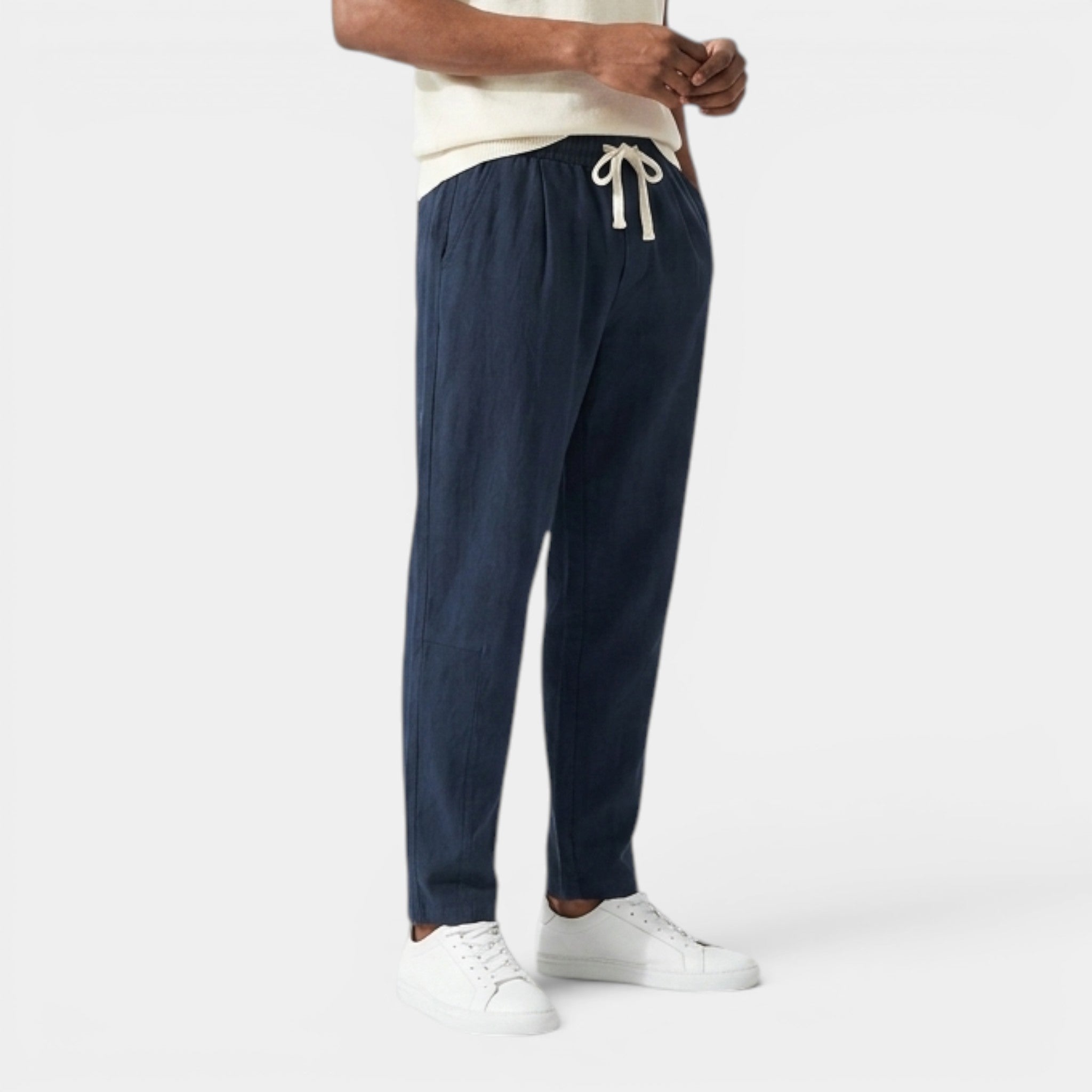 Armaxio | Men’s Casual Pants Cotton Linen Comfort Straight Leg Lightweight