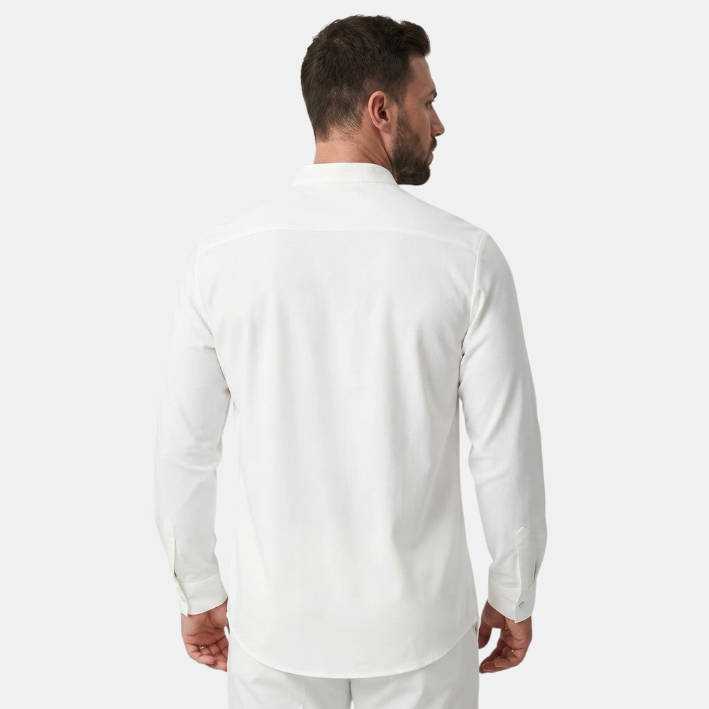 Armaxio | Men's Stand Collar Button Front Casual Shirt