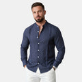 Armaxio | Men's Stand Collar Button Front Casual Shirt