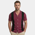 Armaxio | Men’s Knitted Polo Shirt Classic Striped Summer Style
