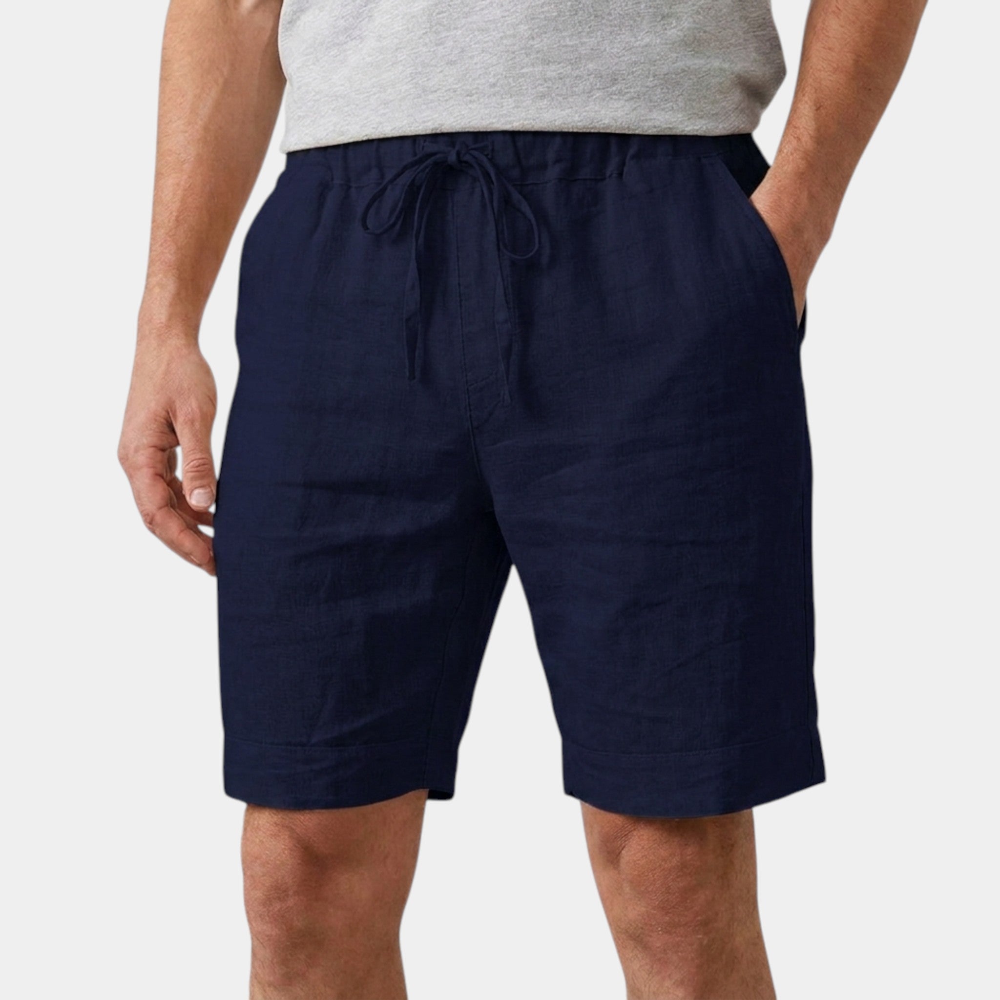 Armaxio | Men’s Cotton Linen Shorts Breathable Summer Casual