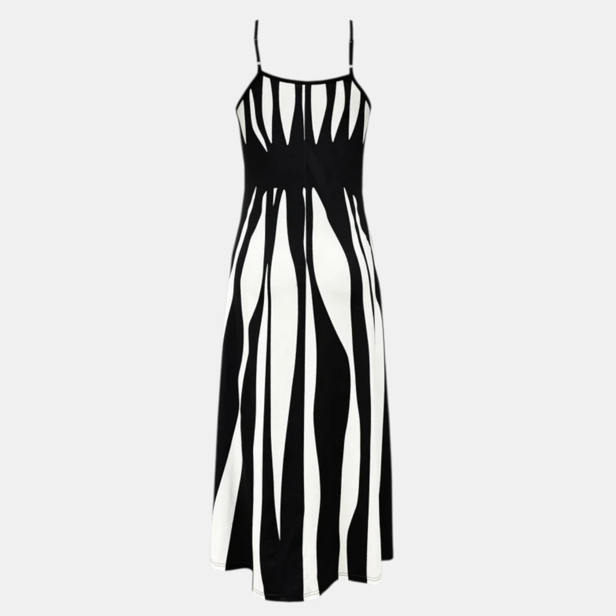 Armaxio | Women’s Striped Maxi Dress V-Neck Sleeveless Casual Style