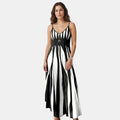 Armaxio | Women’s Striped Maxi Dress V-Neck Sleeveless Casual Style