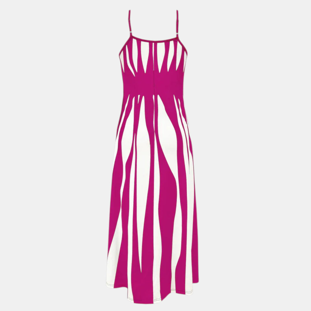 Armaxio | Women’s Striped Maxi Dress V-Neck Sleeveless Casual Style