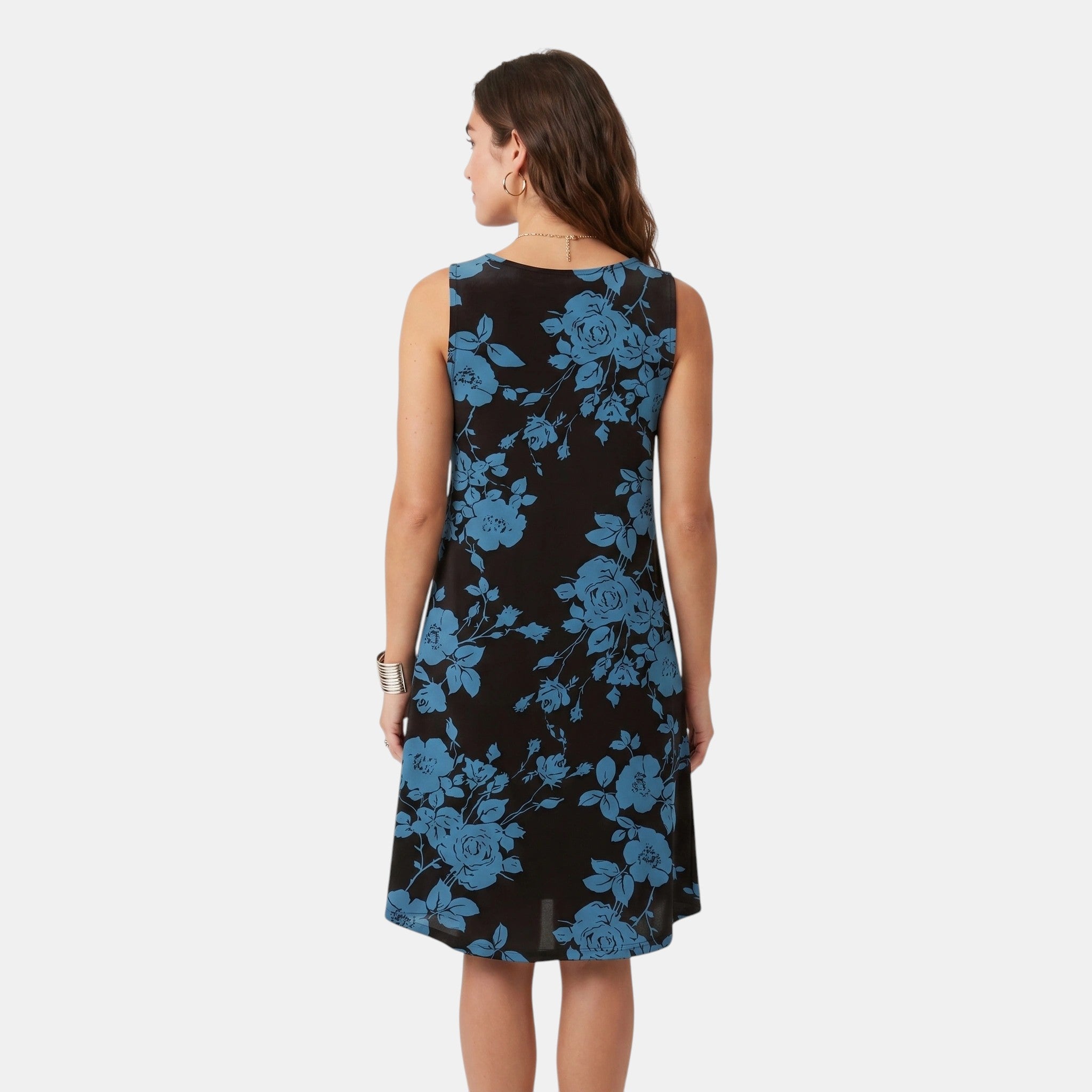 Armaxio | Women's Floral Sleeveless Midi Dress Casual Summer Crew Neck